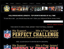 Tablet Screenshot of hollywoodmoviejerseys.com